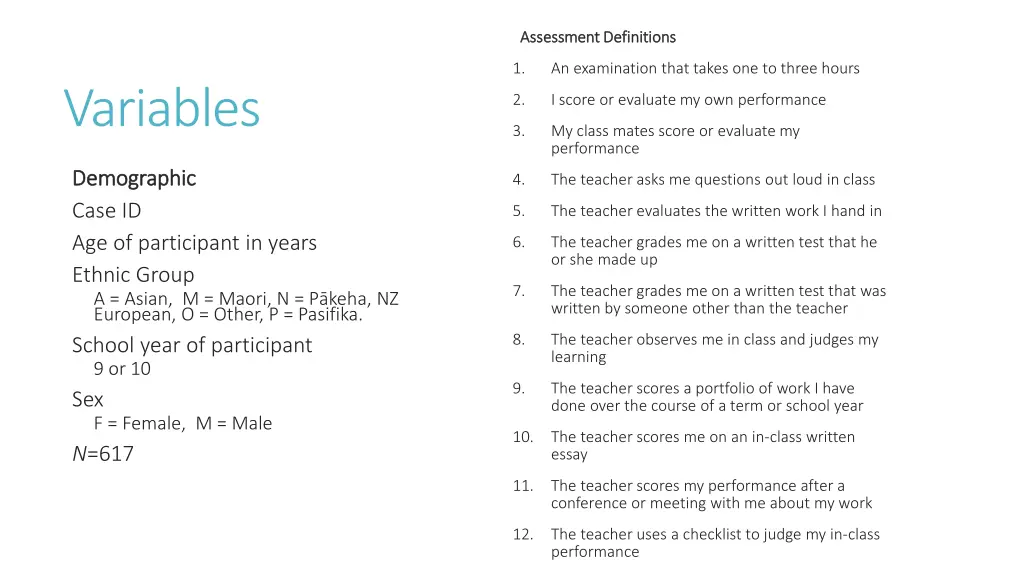 assessment definitions assessment definitions