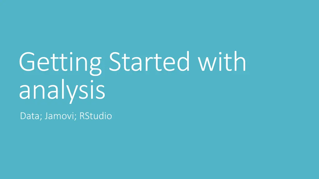 getting started with analysis data jamovi rstudio