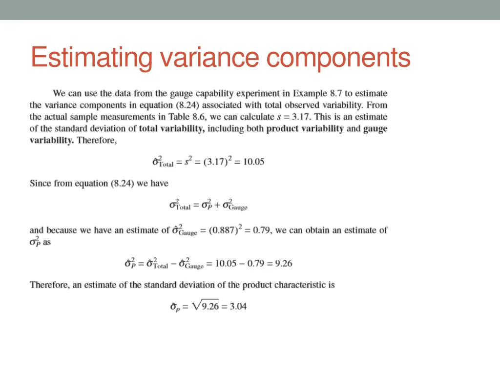 estimating variance components