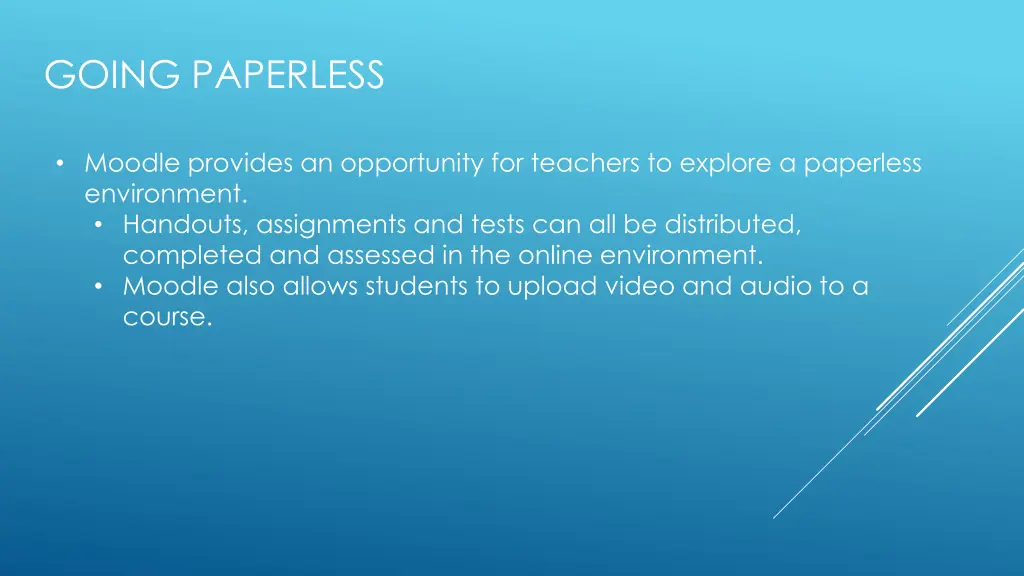 going paperless