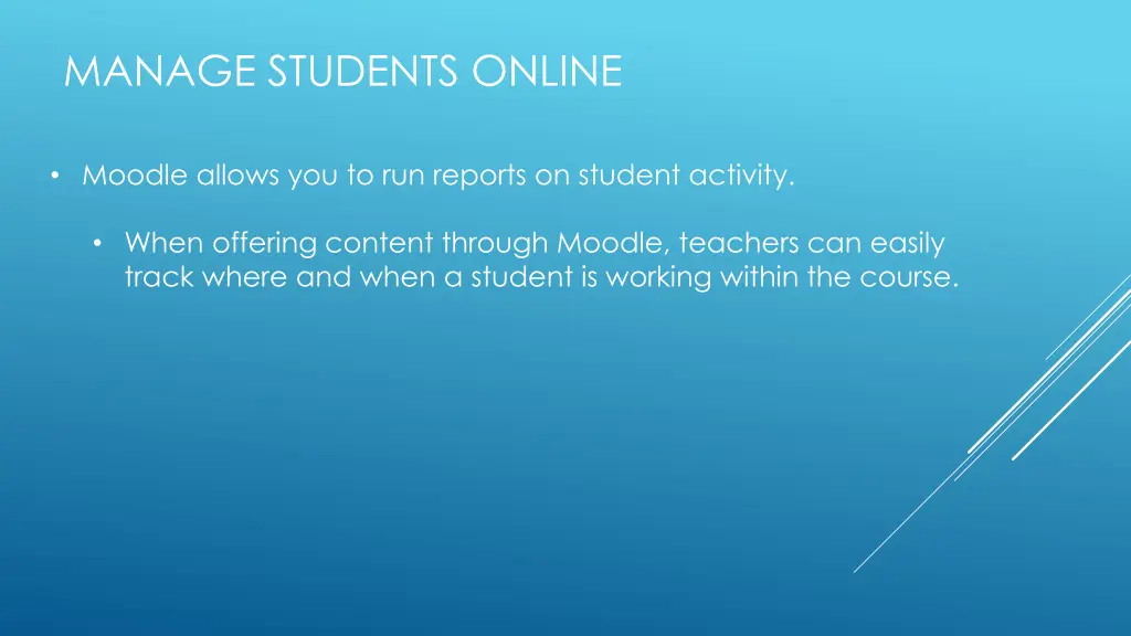 manage students online