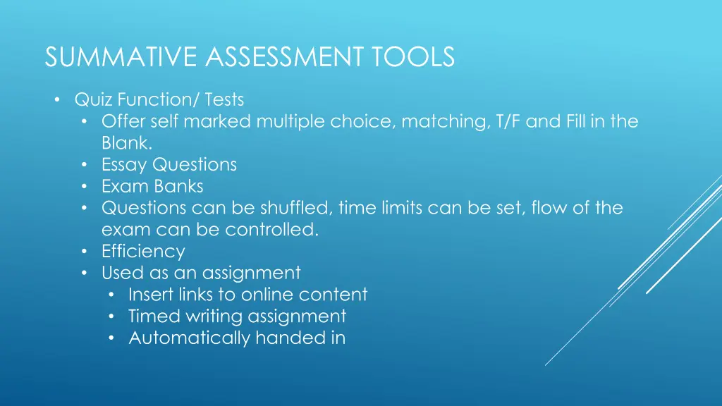 summative assessment tools