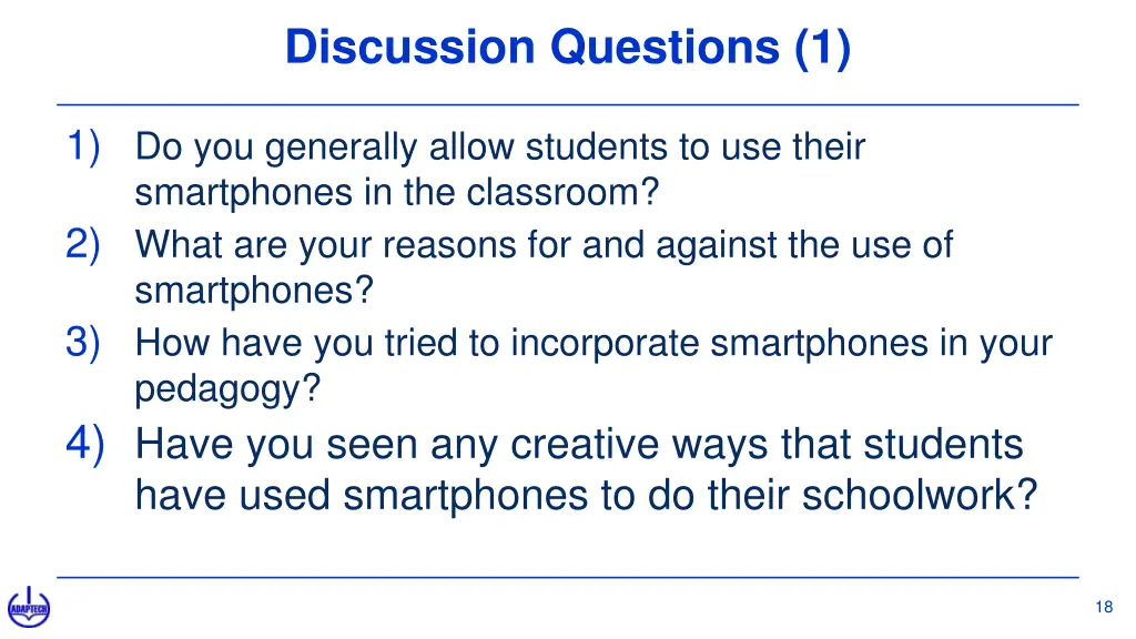 discussion questions 1