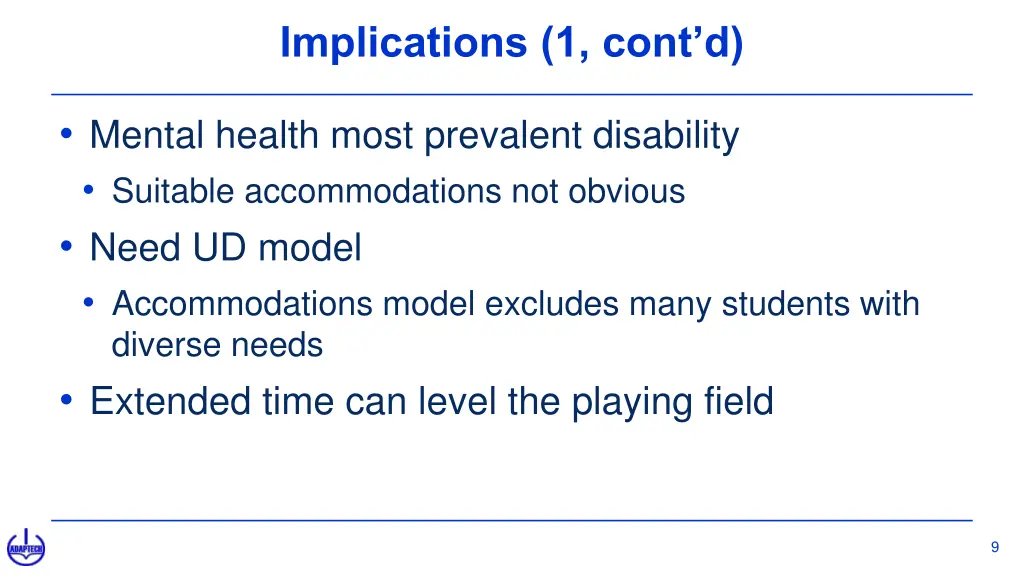 implications 1 cont d