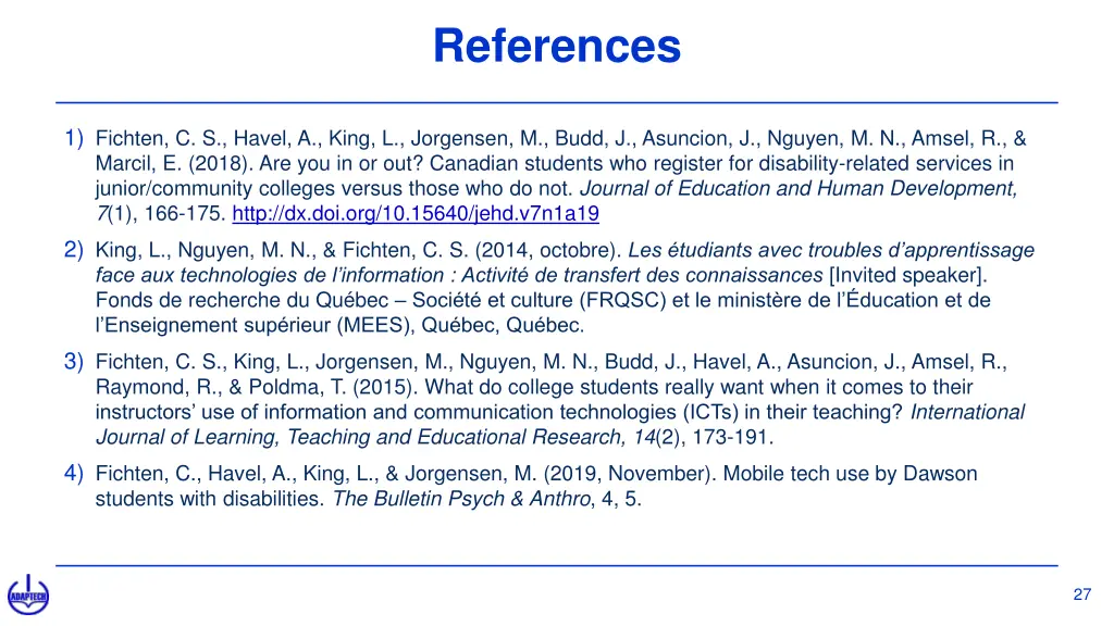 references