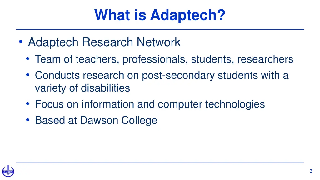 what is adaptech