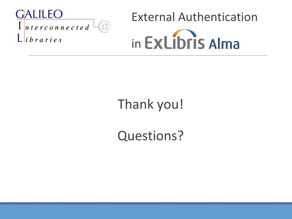 external authentication 1