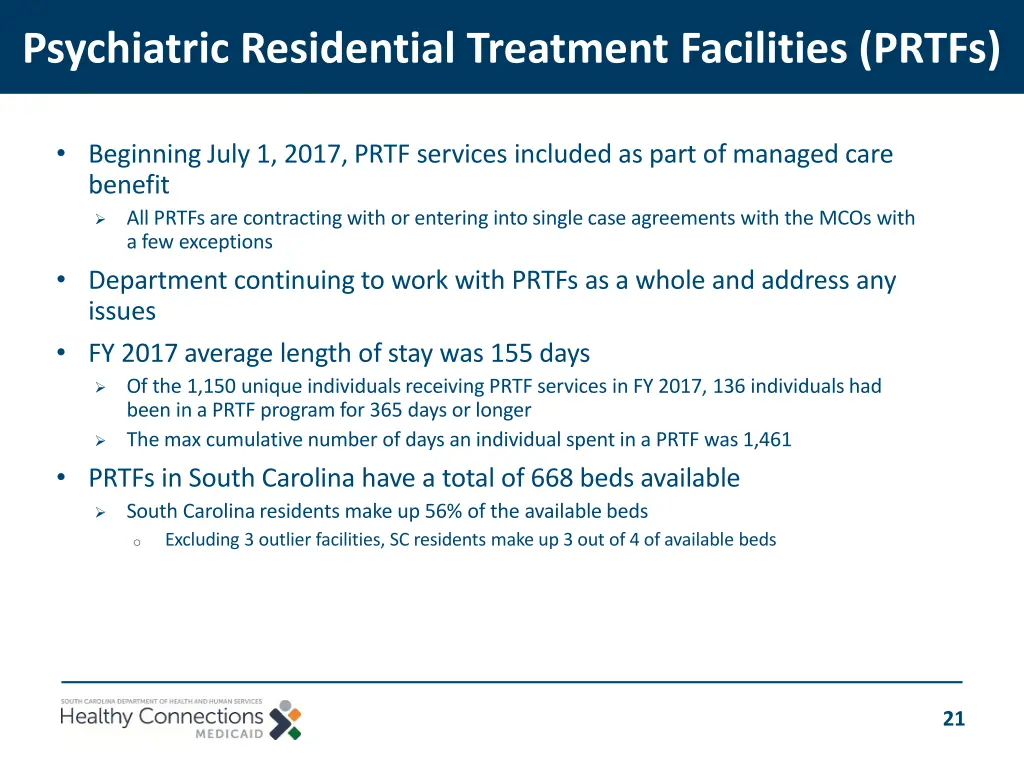 psychiatric residential treatment facilities prtfs