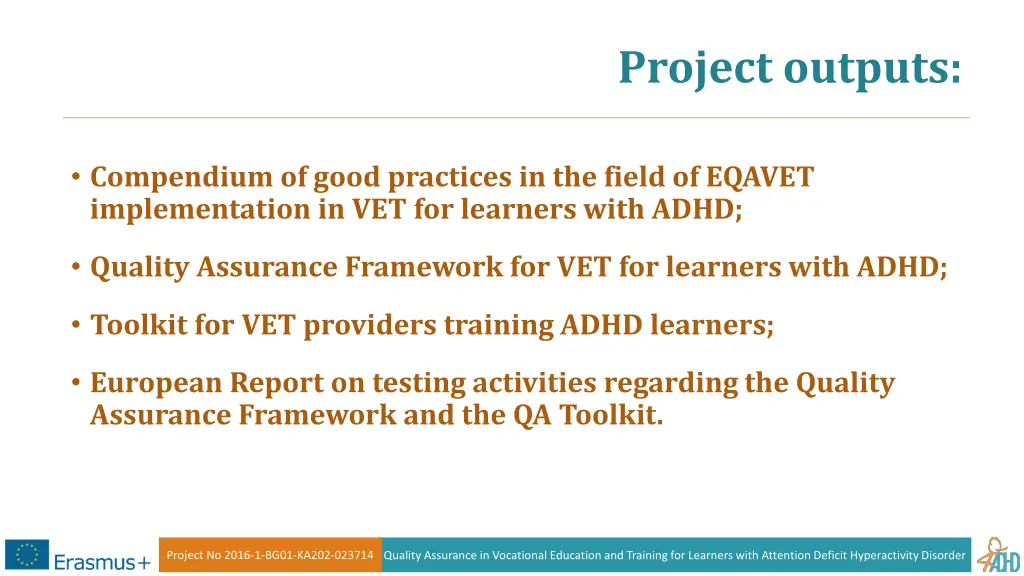 project outputs