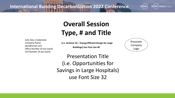 international building decarbonization 2022