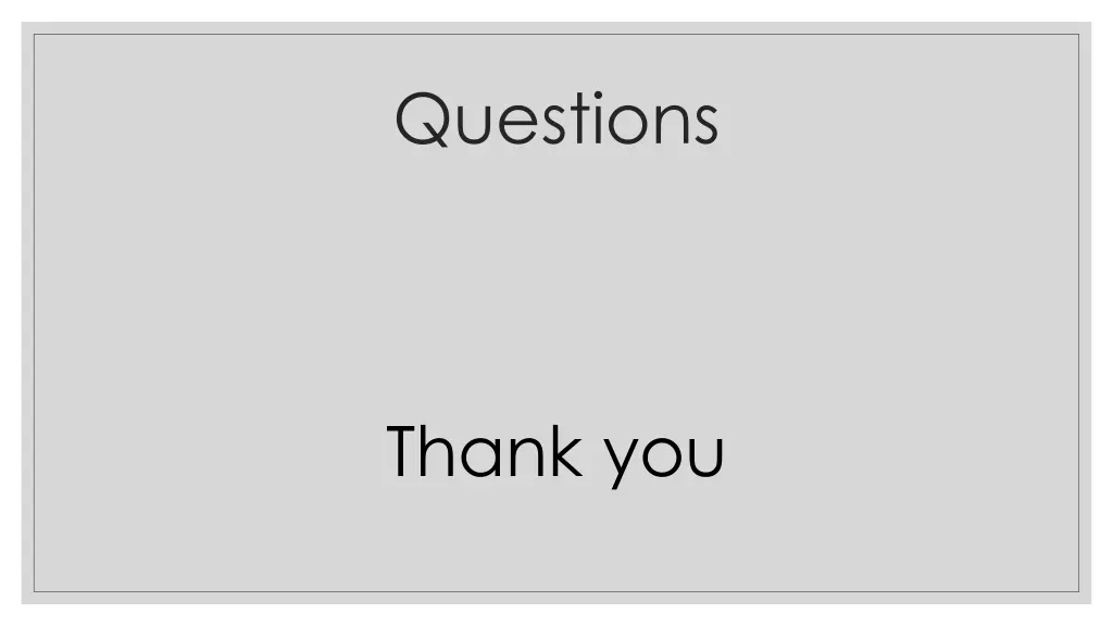 questions