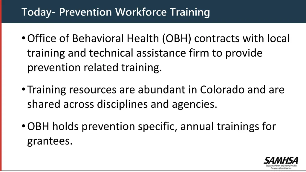 today prevention workforce training