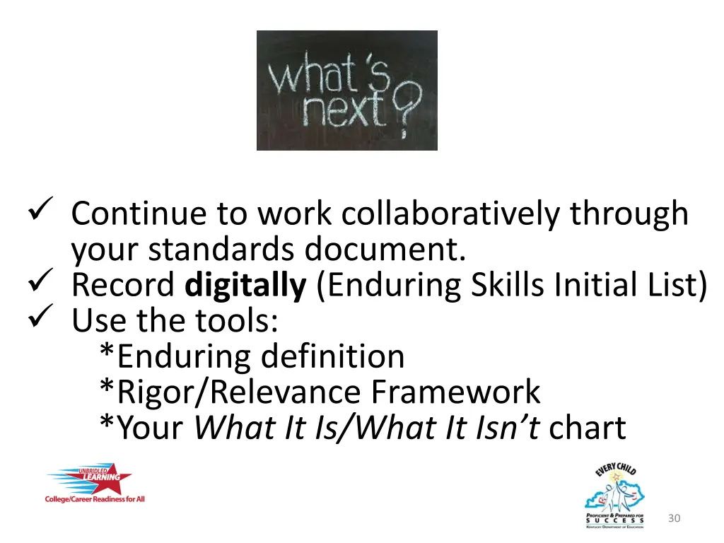 continue to work collaboratively through your