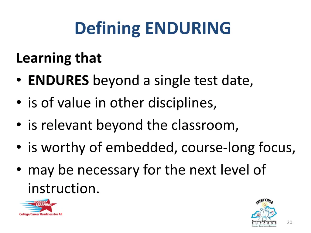 defining enduring 1