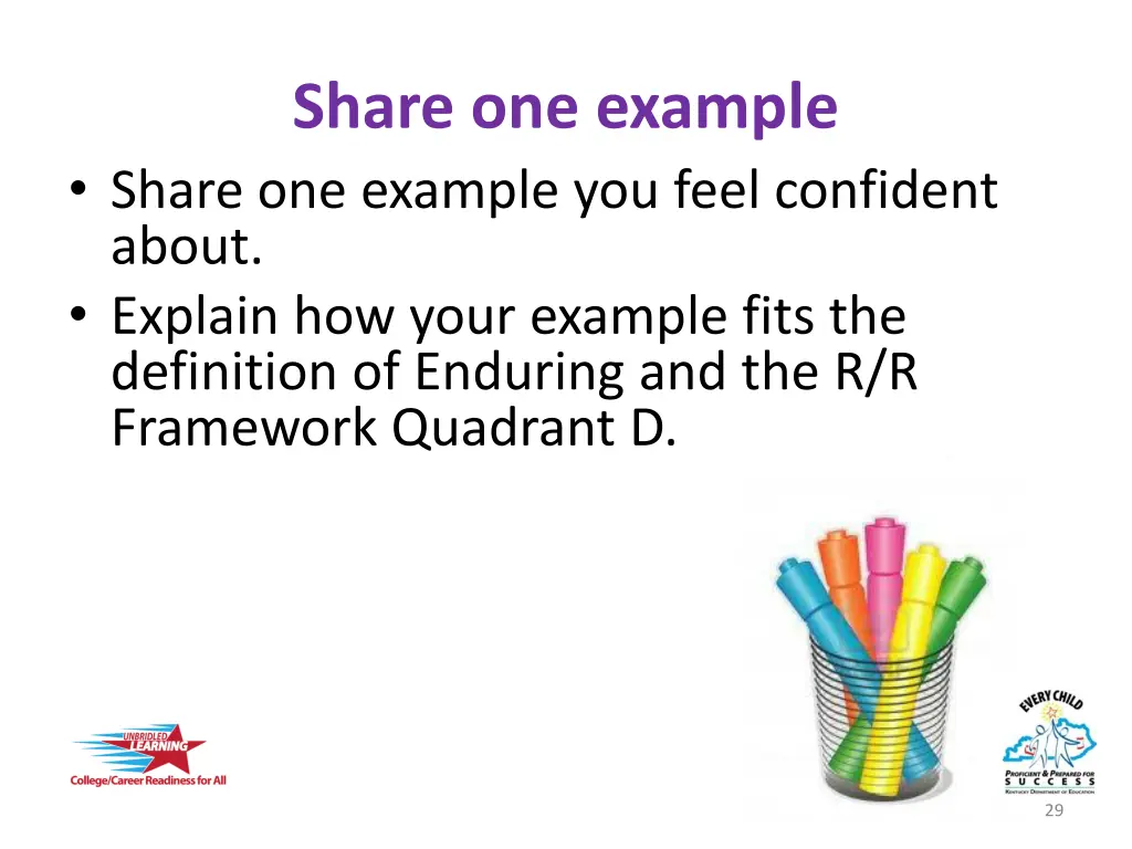 share one example share one example you feel