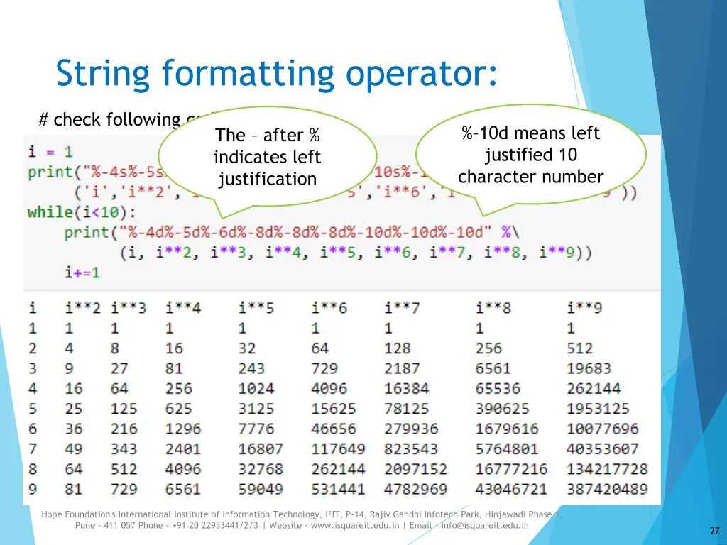 string formatting operator 6