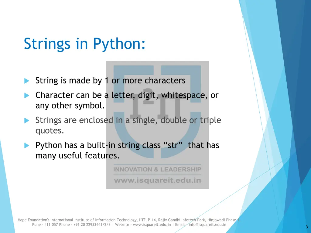 strings in python 1