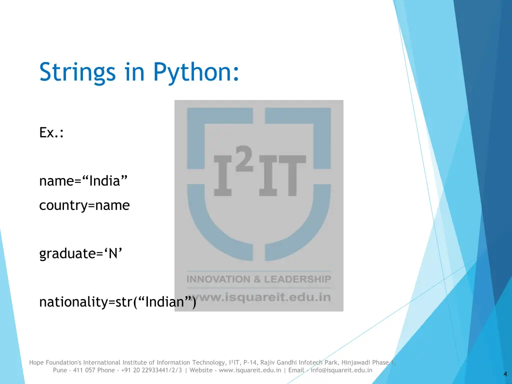 strings in python 2