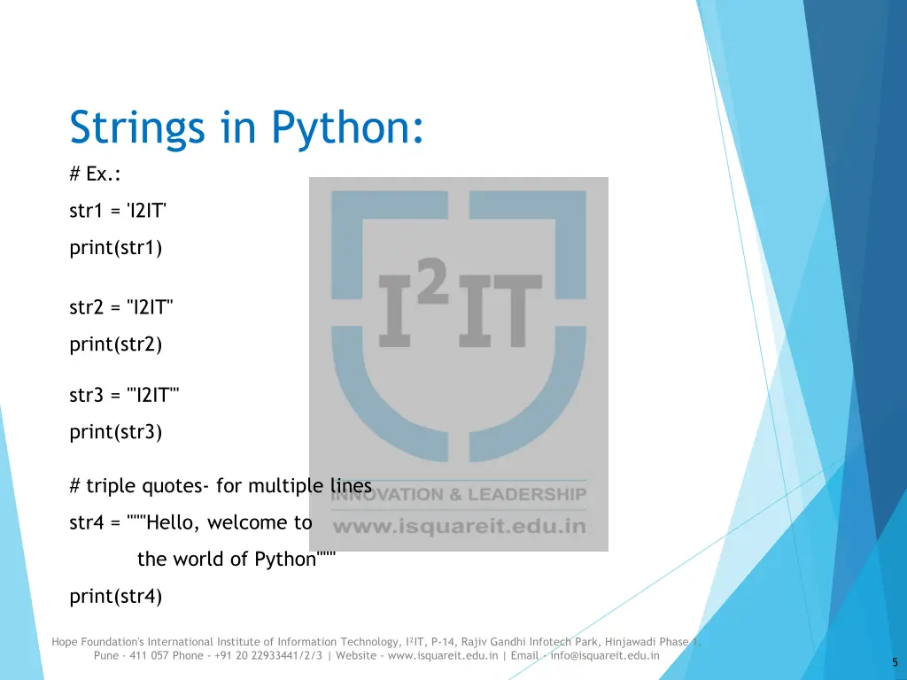 strings in python ex