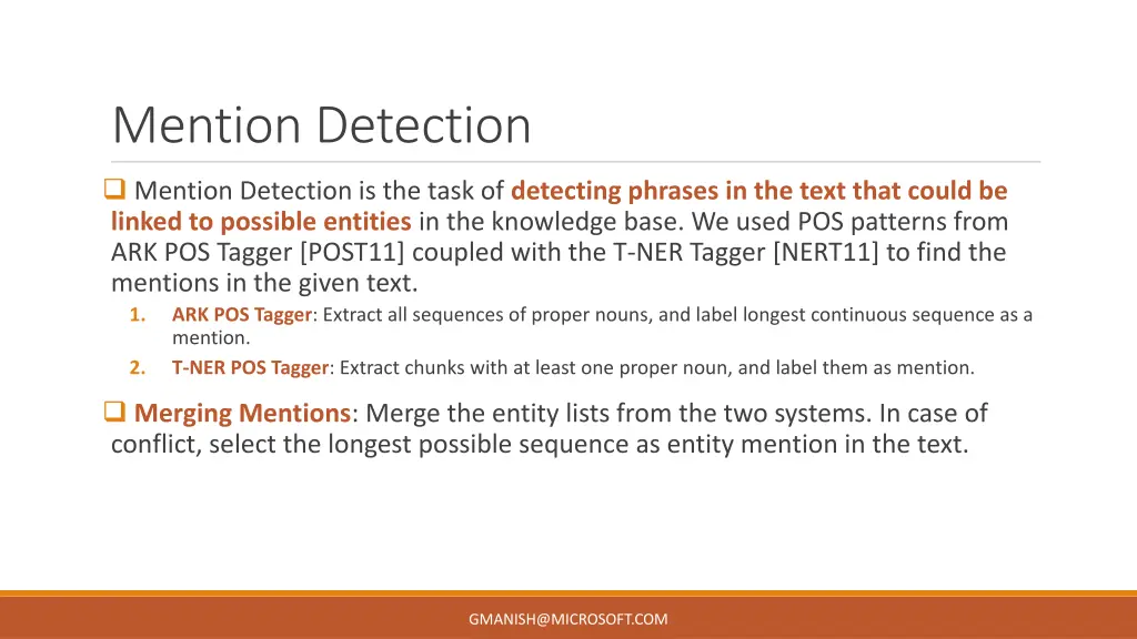 mention detection