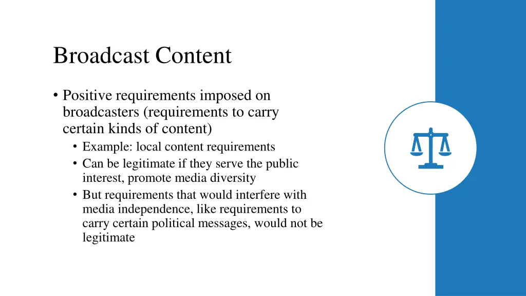 broadcast content