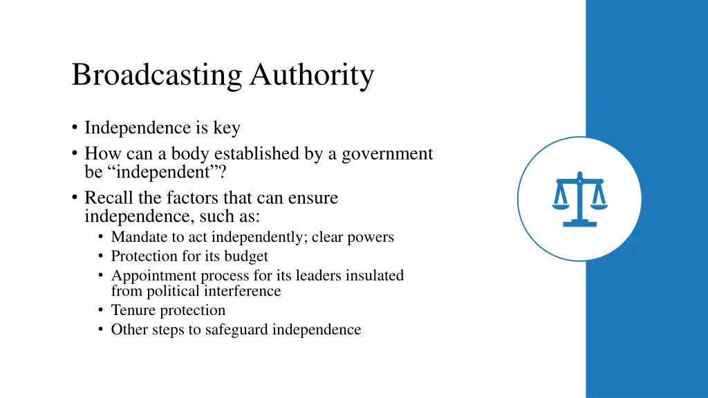 broadcasting authority
