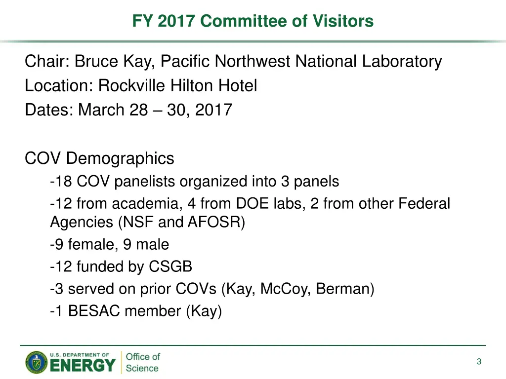 fy 2017 committee of visitors