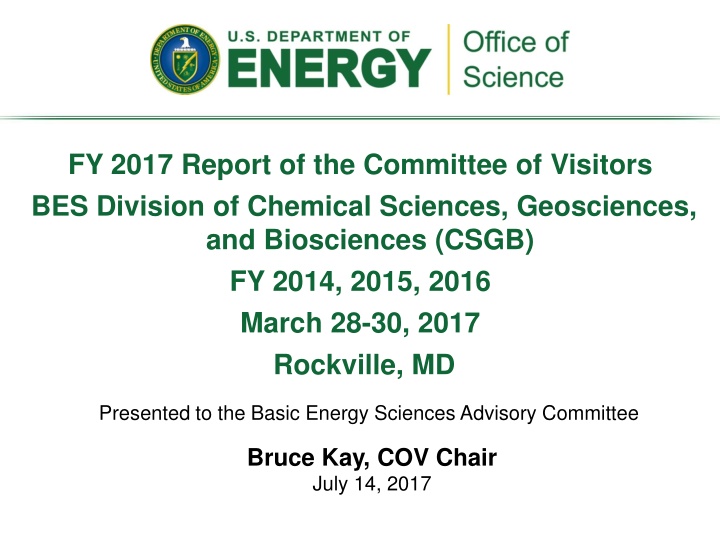 fy 2017 report of the committee of visitors