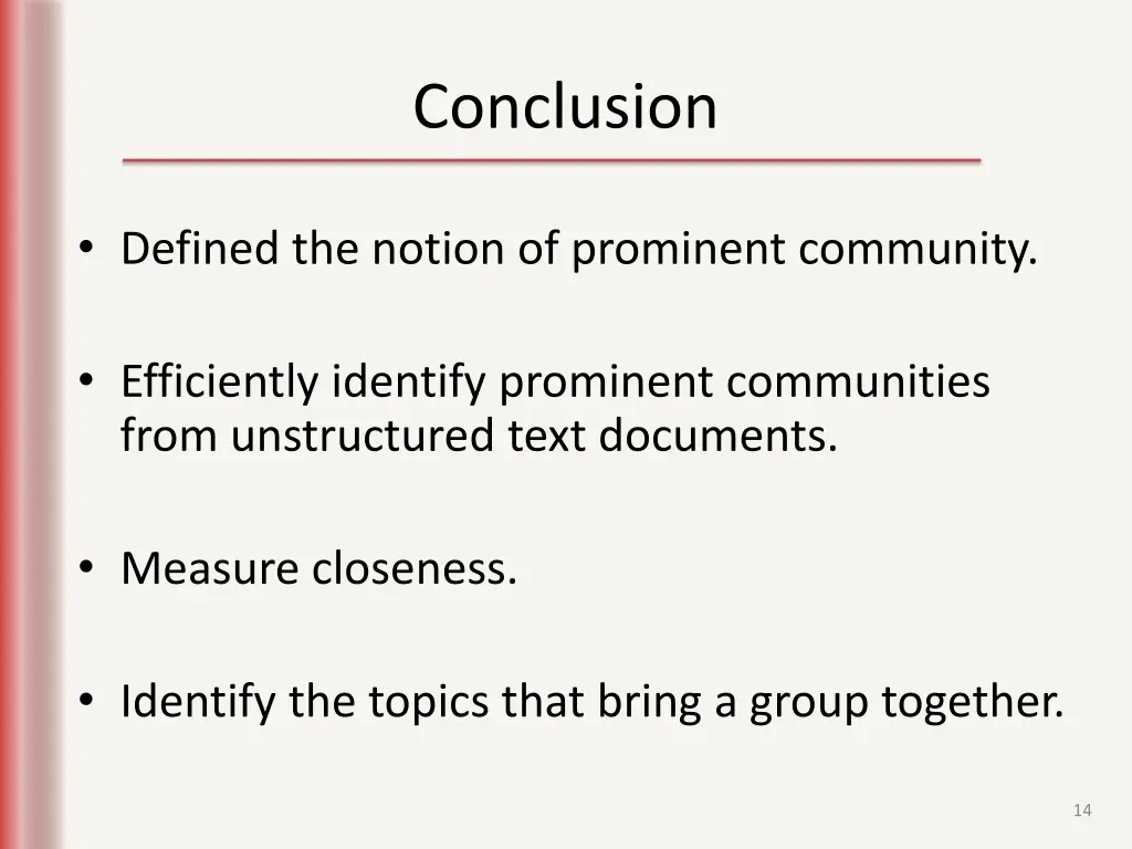 conclusion