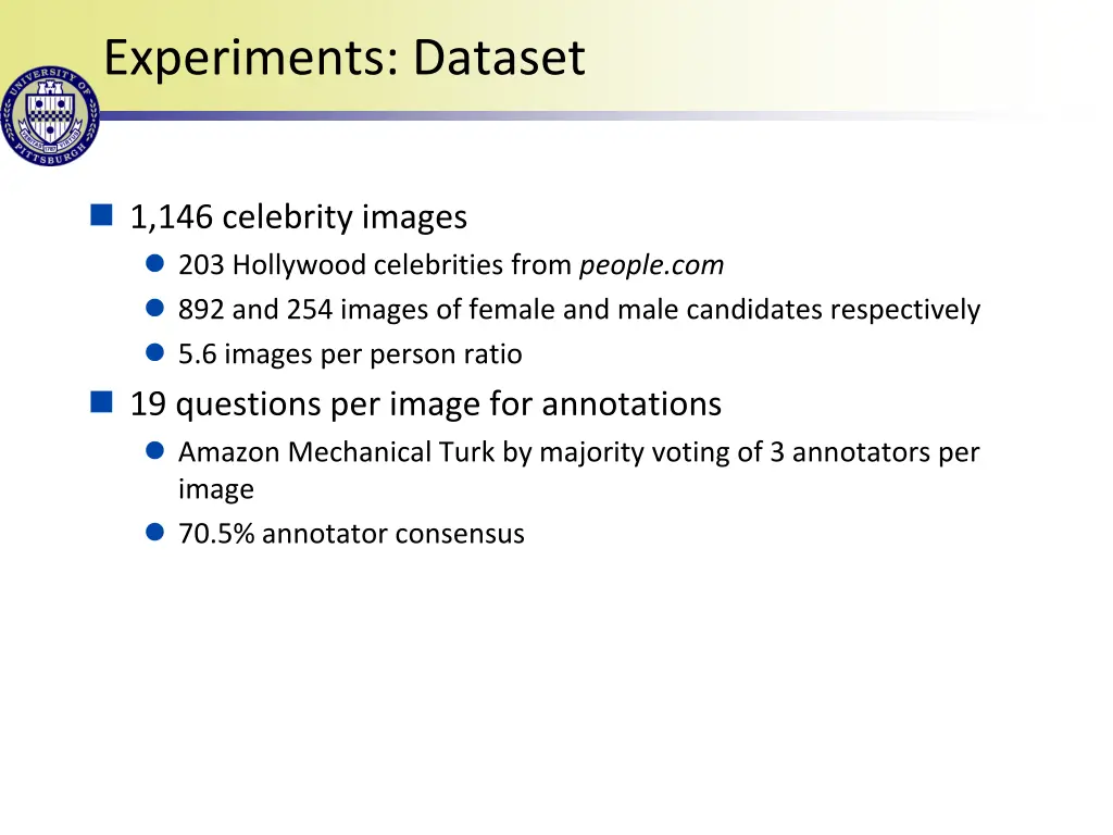 experiments dataset