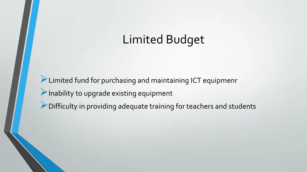 limited budget