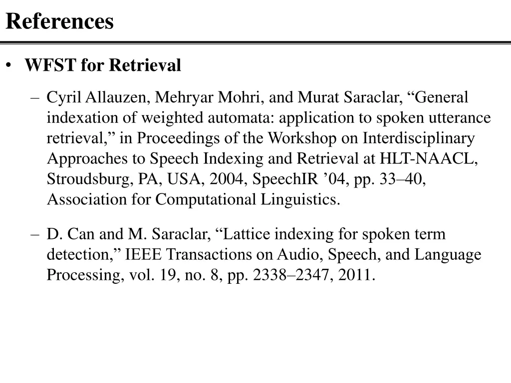 references 1