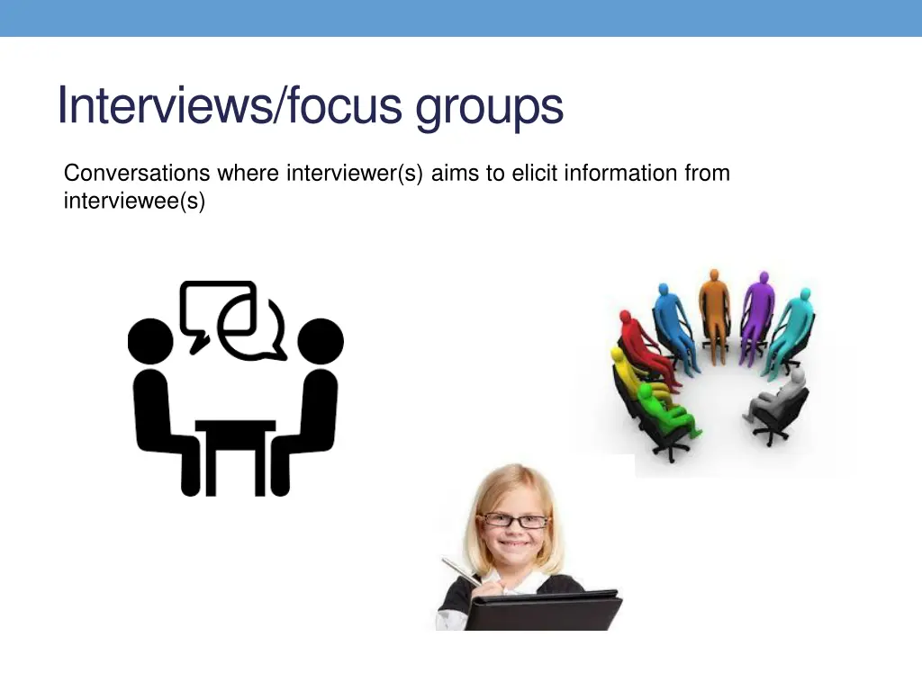 interviews focus groups