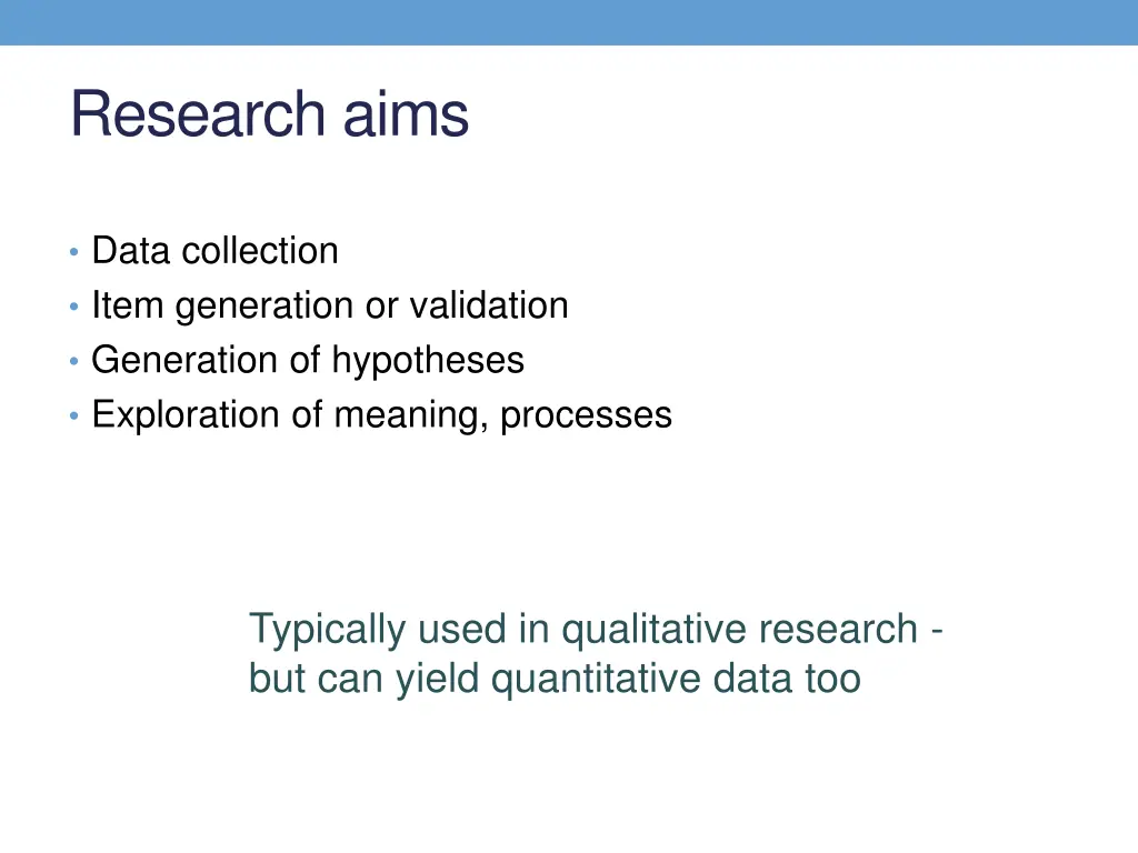 research aims