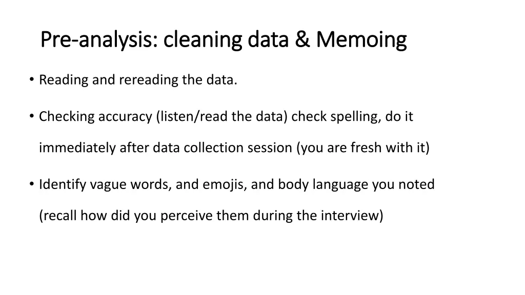 pre pre analysis cleaning data analysis cleaning