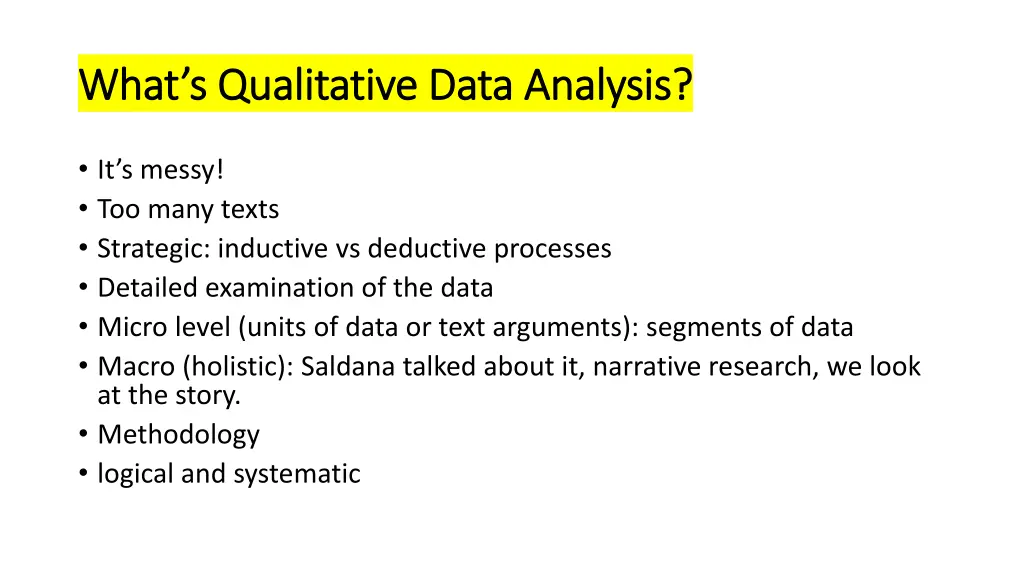 what s qualitative data analysis what