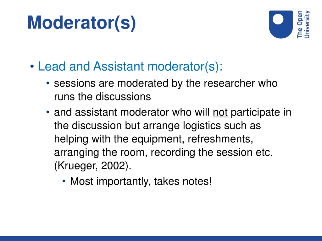 moderator s