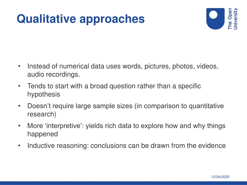 qualitative approaches