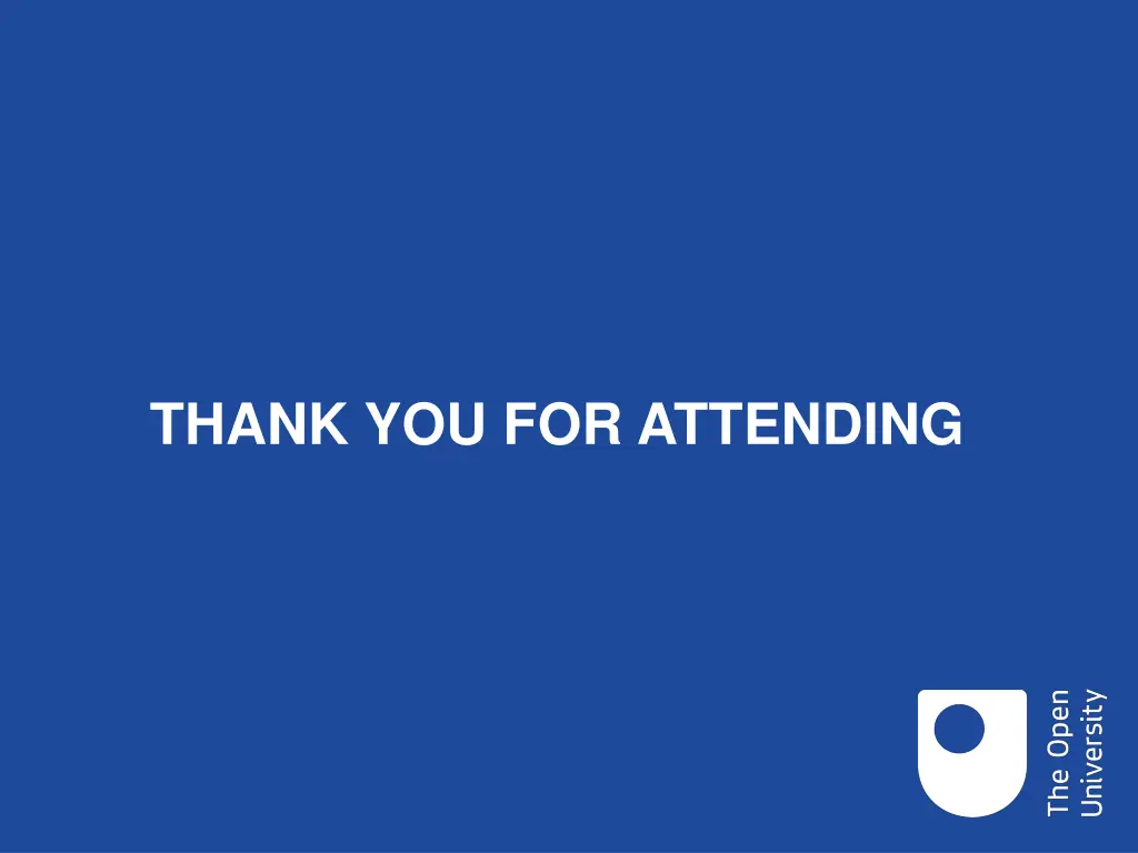 thank you for attending