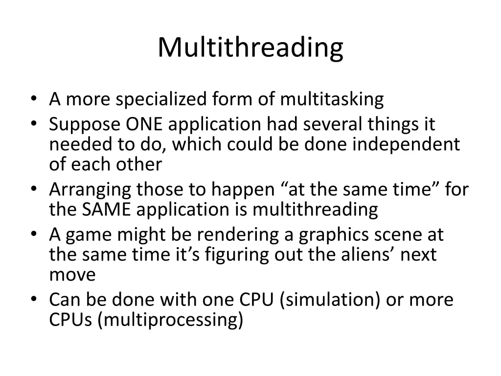 multithreading