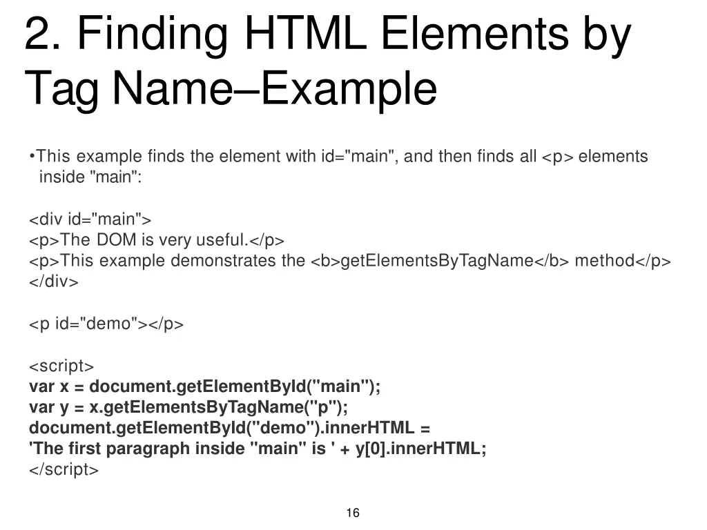 2 finding html elements by tag name example
