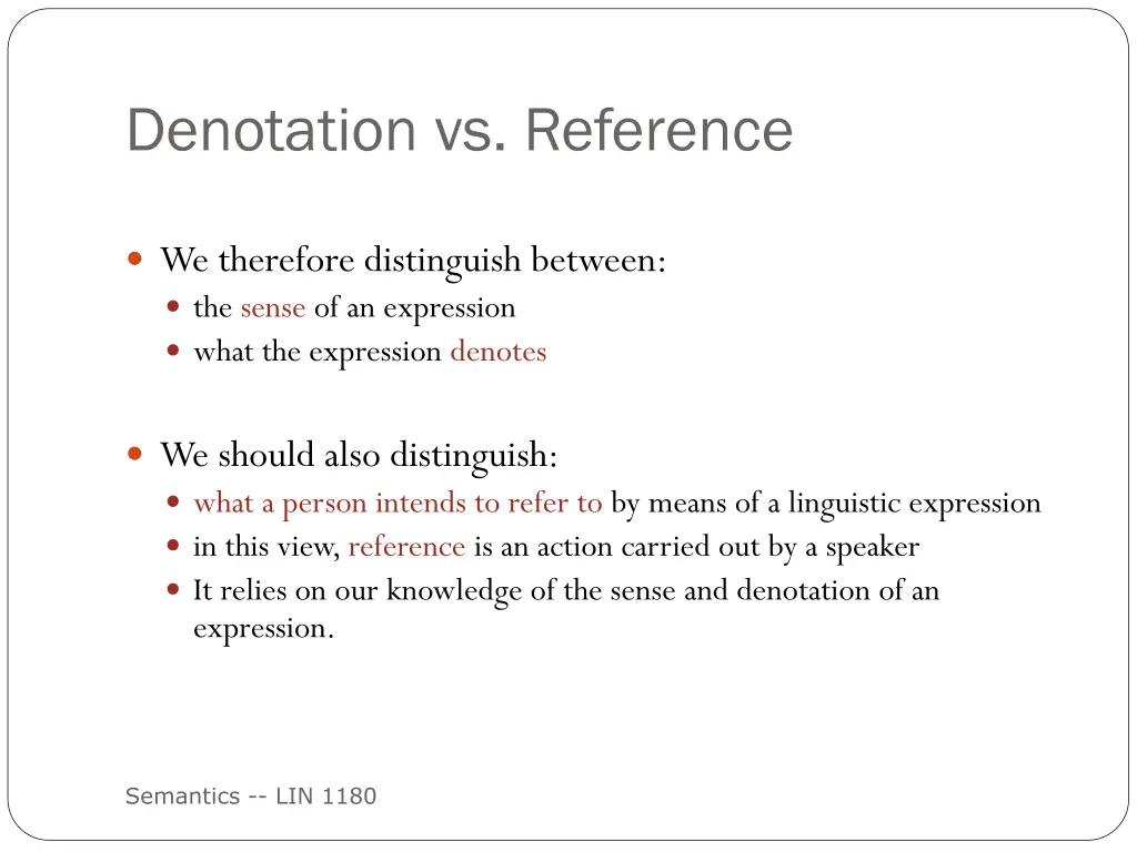 denotation vs reference
