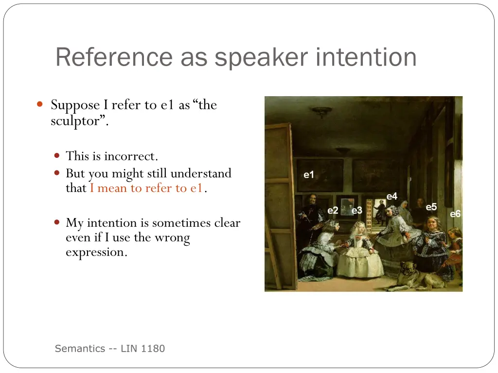 reference as speaker intention