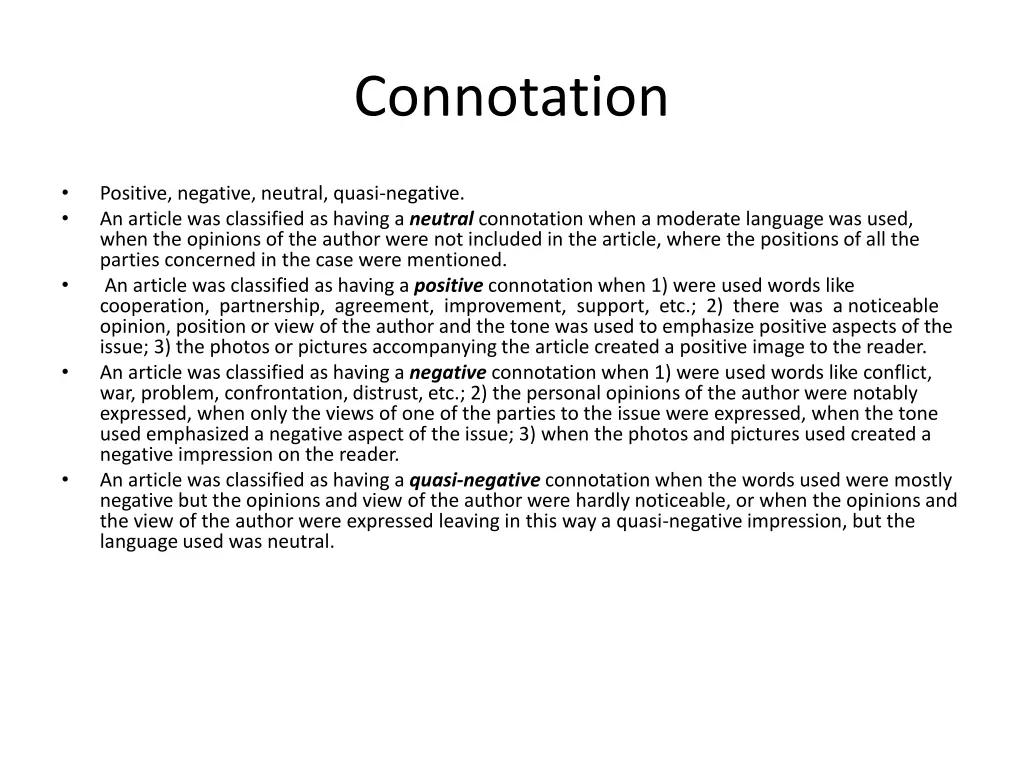 connotation