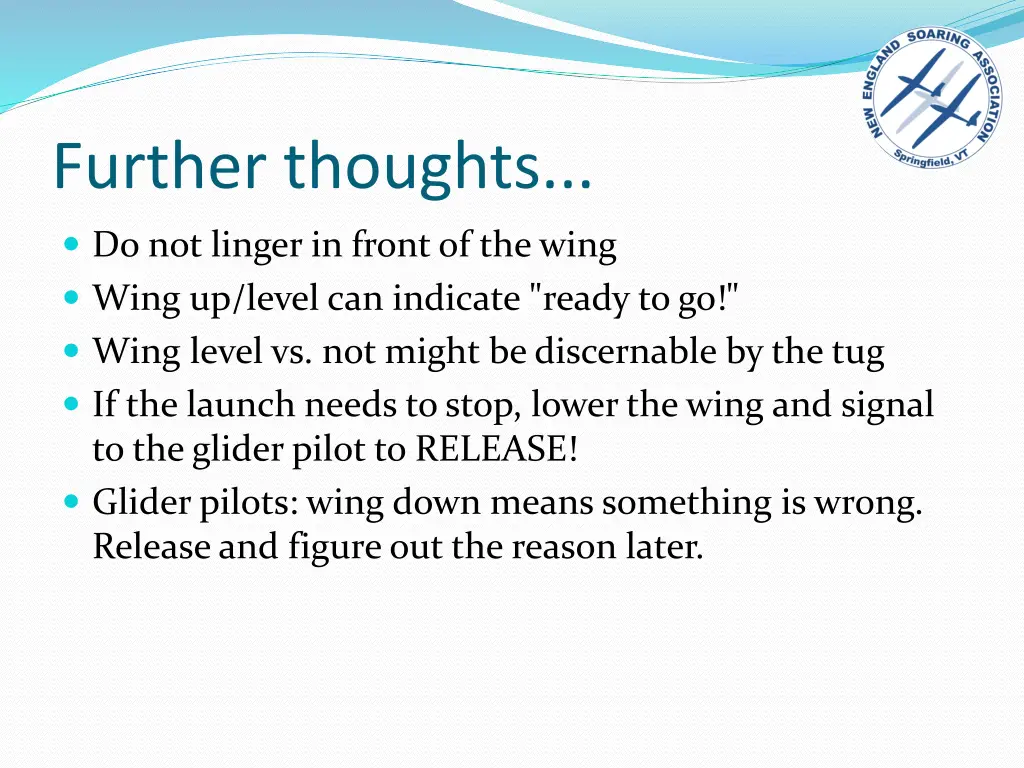 further thoughts