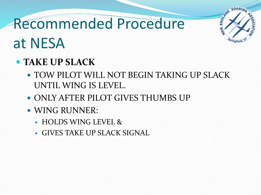 recommended procedure at nesa 2