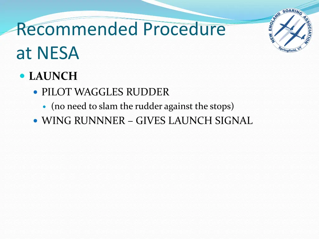 recommended procedure at nesa 3