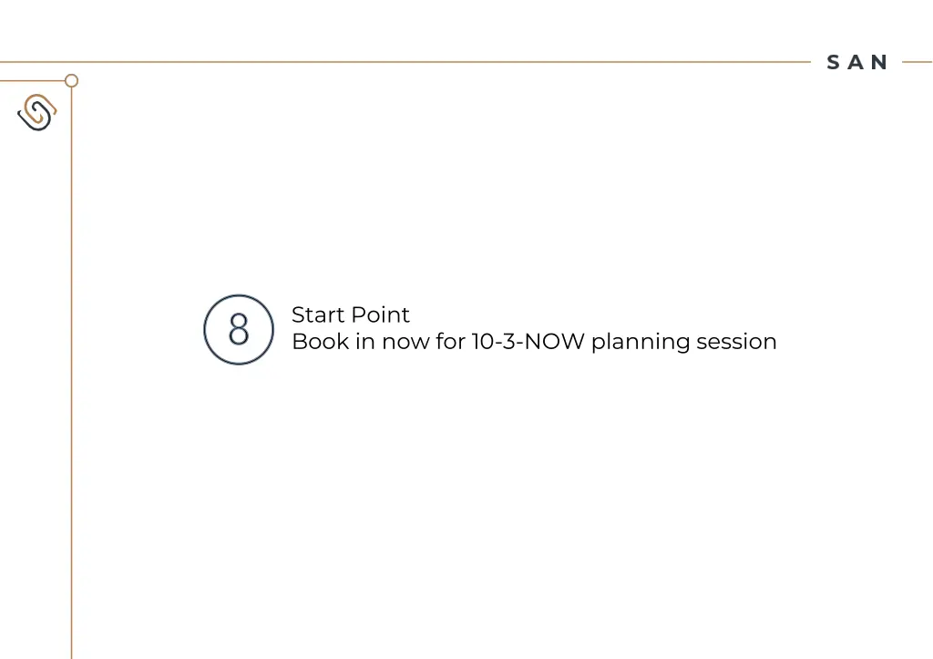 start point book in now for 10 3 now planning