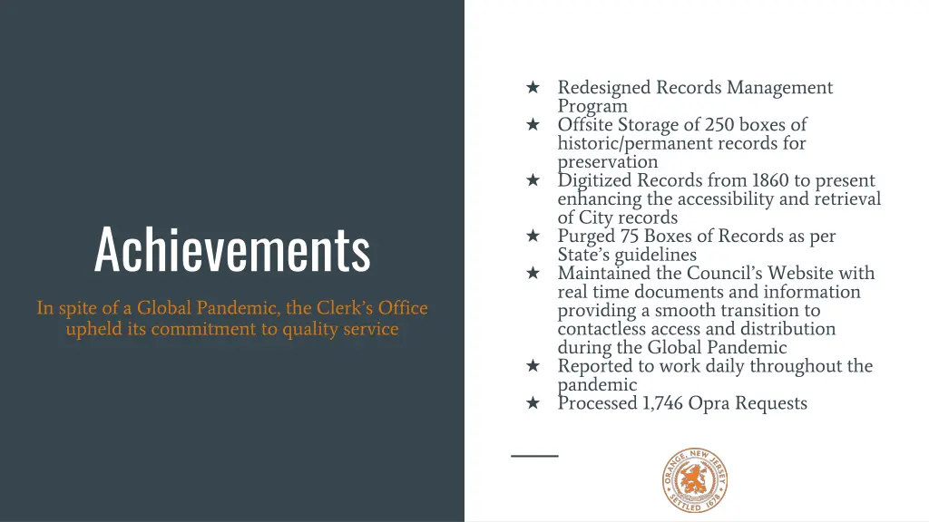 redesigned records management program offsite