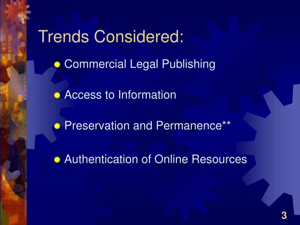 trends considered